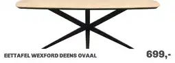 Trendhopper Eettafel Wexford Deens ovaal aanbieding