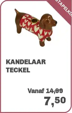 Trendhopper Kandelaar Teckel aanbieding