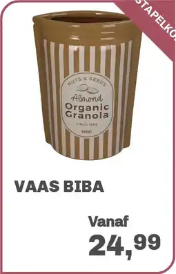 Trendhopper Vaas Biba aanbieding