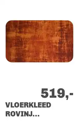 Trendhopper Vloerkleed Rovinj afgeronde hoeken roest 63 aanbieding