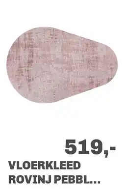 Trendhopper Vloerkleed Rovinj pebble roze 43 aanbieding