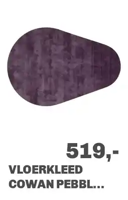 Trendhopper Vloerkleed Cowan pebble lavendel 43 aanbieding