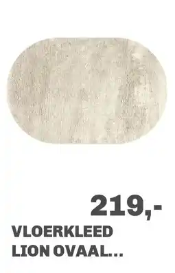 Trendhopper Vloerkleed Lion ovaal creme 12 aanbieding