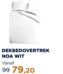TotaalBED Dekbedovertrek Noa Wit | 140 x 200/220 cm aanbieding