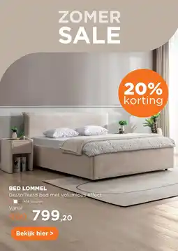 TotaalBED Bed Lommel | 140 x 200 cm | Cyber 577, naturel aanbieding