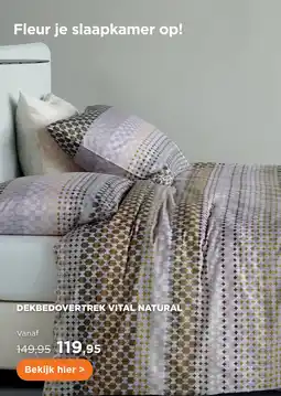 TotaalBED Dekbedovertrek Vital Natural aanbieding