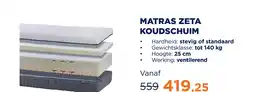 TotaalBED Matras Zeta koudschuim | 70 x 200 cm | Standaard aanbieding