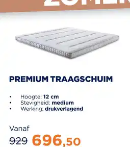 TotaalBED Topmatras Premium | traagschuim aanbieding