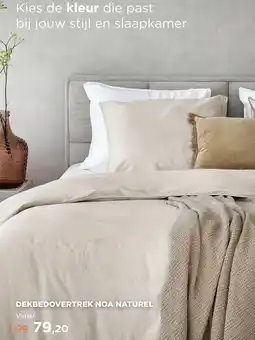TotaalBED Dekbedovertrek Noa Naturel | 140 x 200/220 cm aanbieding