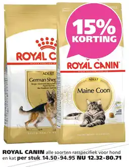 Ranzijn Royal canin aanbieding