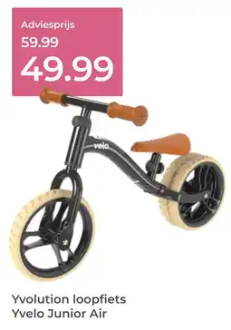 Prenatal Yvolution loopfiets Yvelo Junior Air aanbieding