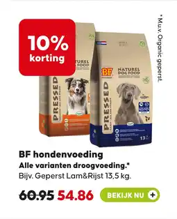 Pets Place Bf hondenvoeding aanbieding