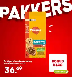 Pets Place Pedigree hondenvoeding aanbieding