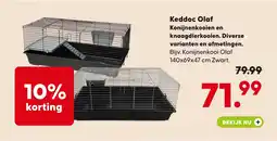Pets Place Keddoc Olaf Konijnenkooien en knaagdierkooien. Diverse varianten en afmetingen. aanbieding