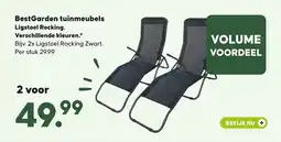 Pets Place BestGarden tuinmeubels Ligstoel Rocking. Verschillende kleuren. aanbieding