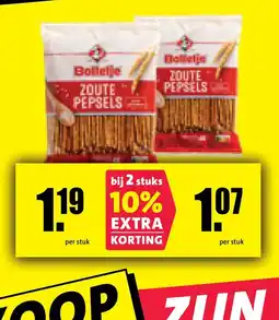 Nettorama Bolletje ZOUTE PEPSELS aanbieding