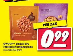 Nettorama gwoon pinda's dry roasted of katjang pedis aanbieding
