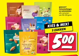 Nettorama gwoon notenmelanges en notenmixen aanbieding