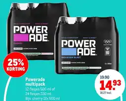 Makro Powerade multipack aanbieding