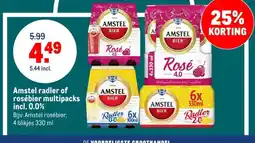 Makro Amstel radler of rosébier multipacks incl. 0.0% aanbieding