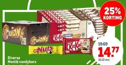 Makro Diverse Nestlé candybars aanbieding