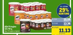 Makro Alle Pringles 12x 40 g aanbieding