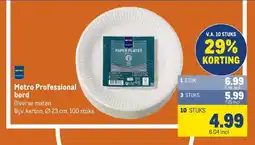 Makro Metro Professional bord aanbieding