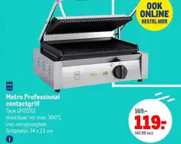 Makro Metro Professional contactgrill aanbieding