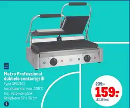 Makro Metro Professional dubbele contactgrill aanbieding