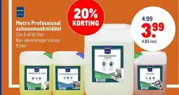 Makro Metro Professional schoonmaakmiddel aanbieding
