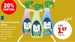 Makro Metro Professional sprays aanbieding