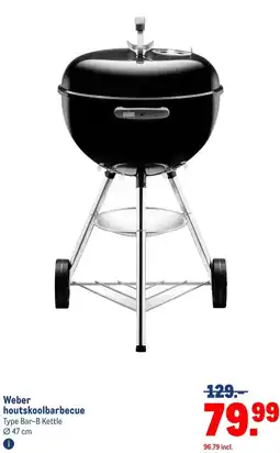Makro Weber houtskoolbarbecue aanbieding