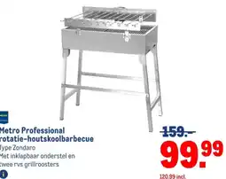 Makro Metro professional rotatie-houtskoolbarbecue aanbieding