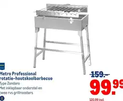 Makro Metro Professional rotatie-houtskoolbarbecue aanbieding