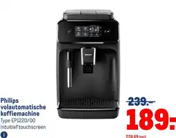 Makro Philips volautomatische koffiemachine aanbieding