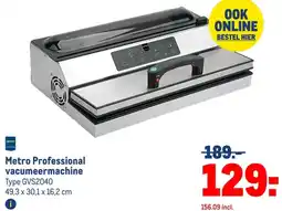 Makro Metro Professional vacumeermachine aanbieding