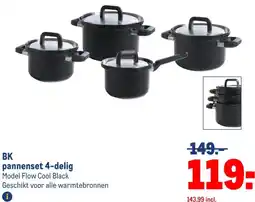 Makro BK pannenset 4-delig aanbieding