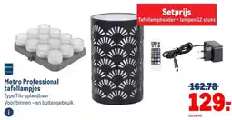 Makro Metro Professional tafellampjes aanbieding