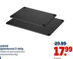 Makro Combekk snijplankenset 2-delig aanbieding