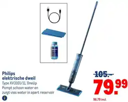 Makro Philips elektrische dweil aanbieding