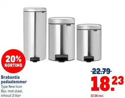 Makro Brabantia pedaalemmer aanbieding