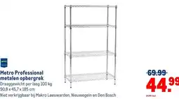 Makro Metro professional metalen opbergrek aanbieding