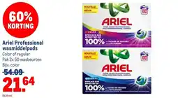 Makro Ariel professional wasmiddelpods aanbieding