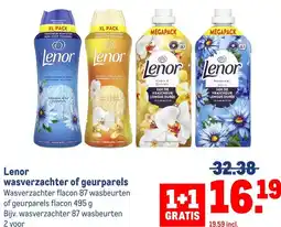 Makro Lenor wasverzachter of geurparels aanbieding