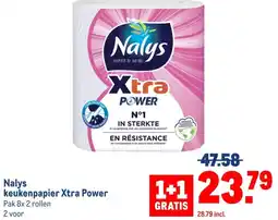 Makro Nalys keukenpapier xtra power aanbieding