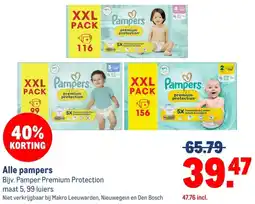 Makro Alle pampers aanbieding