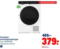 Makro Inventum warmtepompdroger aanbieding