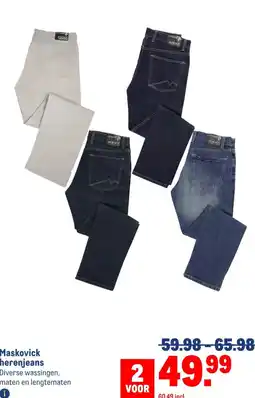 Makro Maskovick herenjeans aanbieding