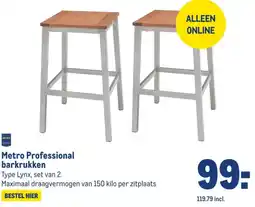 Makro Metro Professional barkrukken aanbieding