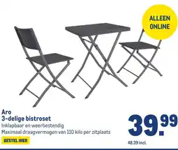 Makro Aro 3-delige bistroset aanbieding